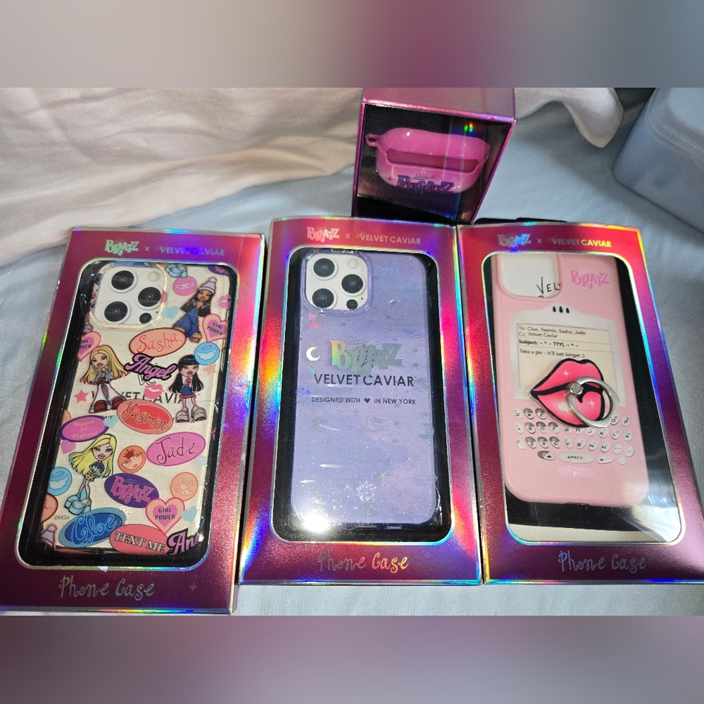 Velvet Caviar x Bratz Iphone 13 Pro Max And Airpod Case Bundle